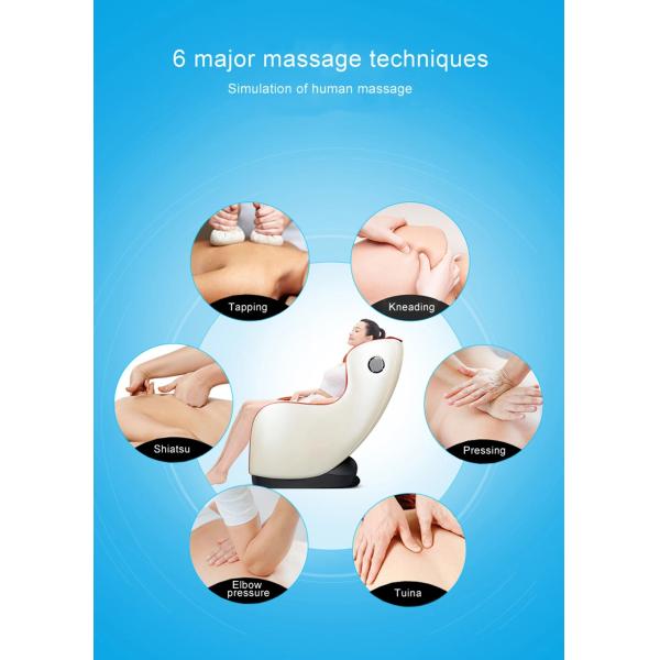 White Leather Electric Massage Recliner Chair SAA 4d Odm