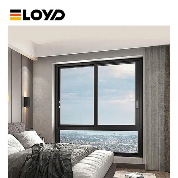 Ventana corredera de aluminio eficiente en energía con vidrio de baja energía