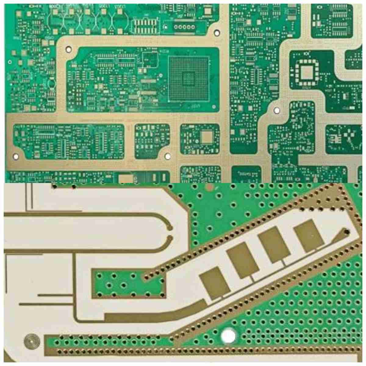 2.4mm золото Rogers FR4 погружения дизайна Pcb 6 слоев высокочастотное