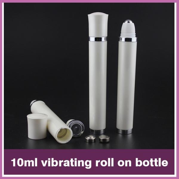 10ml transparent thick bottom glass roller metal ball bottle for perfume oil
