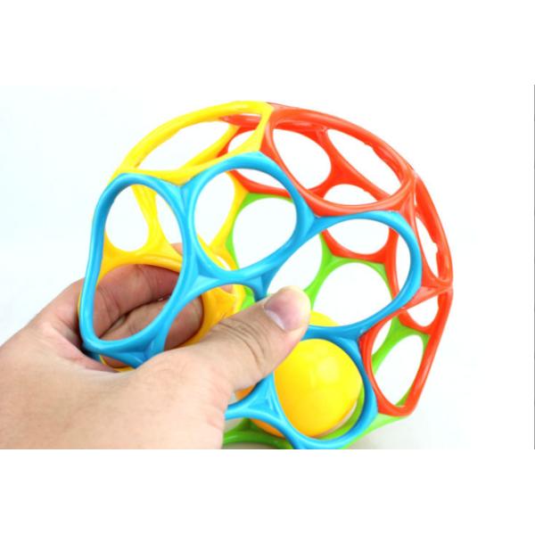 Other Educational Toys Silicone Hand Ball Baby Teether Rattle Toy for 6-12 Months