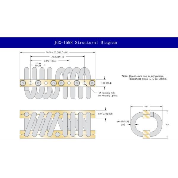 Metal Compact Wire Rope Isolators , Industrial Vibration Isolators For Electronics