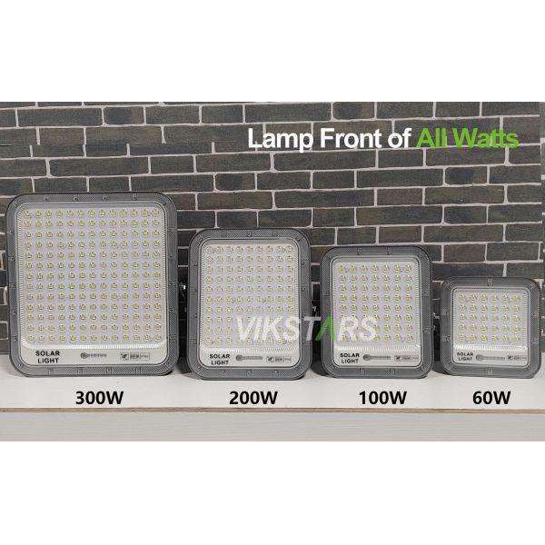 Battery Replaceblae 60w 100w 200W 300w Solar Flood Lights With PC Lens