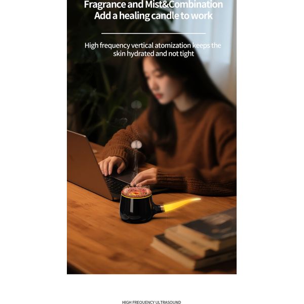 Ultrasonic Home Use Air Aroma Essential Oil Diffuser With Colorful Ambient Light