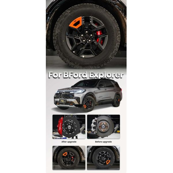 TEI P60NS 355x32mm Brake Disc Kit 6-Piston Caliper Font Big Brake Kit For Ford Explorer