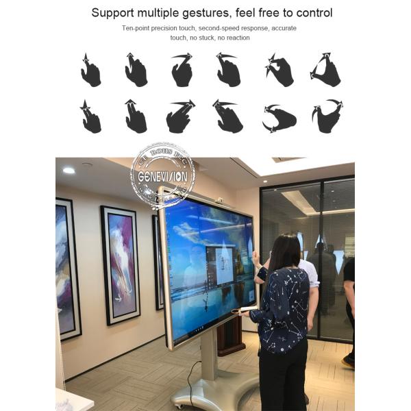 Экран касания Whiteboard Lcd Multi средств массовой информации взаимодействующий