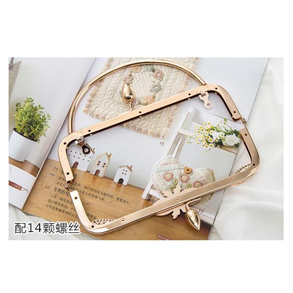 DIY Fashionable Metal Kiss Lock Purse Clutch Frames