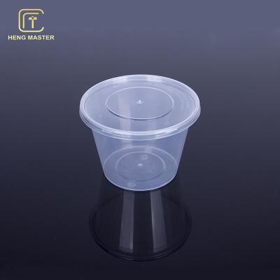 Recipientes afastados plásticos do círculo 1000ml do restaurante