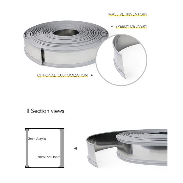 Weatherproof Stainless Steel Trim Cap For Shop Signs