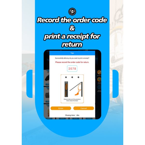 Smart Beach Umbrella Rental Vending Machine with Card Reader for Resorts & Beachfront Venues