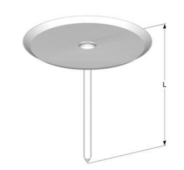 Полукруглая головка диэлектрика углерода стальная прикалывает для фиксируя изоляции стеклоткани на Ductwork металла