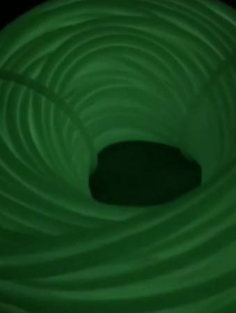 Tubos de borracha de silicone brilhante de pesca Tubos luminosos no escuro