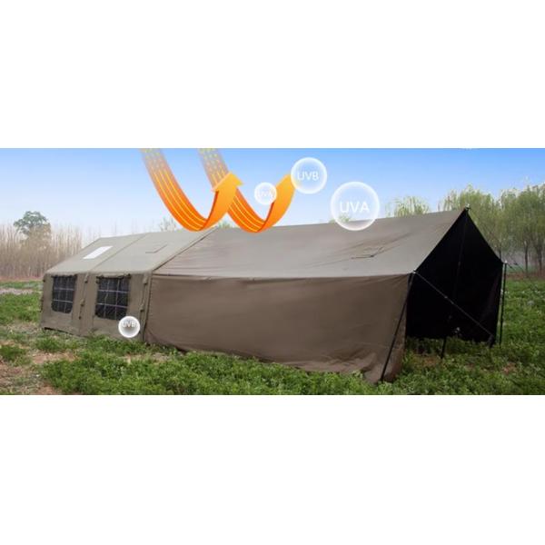 Military Green Inflatable Tent Exquisite Outdoor Camping 17.2 Square Meters Cotton Cloth