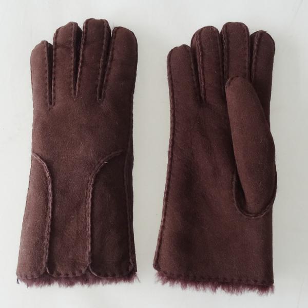 Wholesale factory price Shearling Sheepskin Gloves women ladies sheepskin gloves