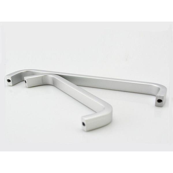 256mm Long Aluminum Cabinet Handles , Nickel Brushed Aluminum Cabinet Pulls Refrigiator Door Handles