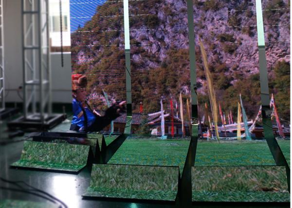 Flexible P9.375 Rental Stage LED Screens Curtain For Hire , Low Consumption