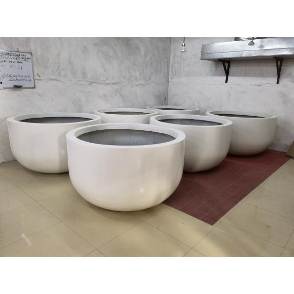 Large Tall Fiberglass Planter Pots For Outdoor Garden Decoration