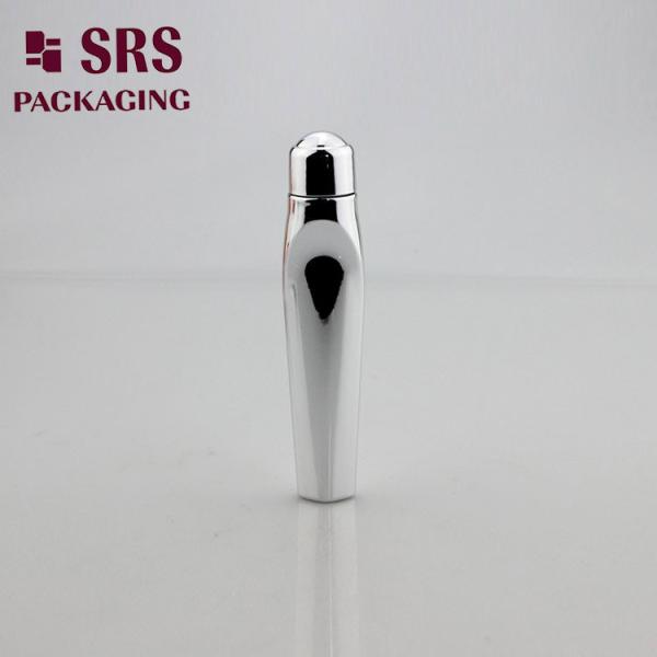 SRS packaging empty plastic silver color 15ml PETG roll on bottle