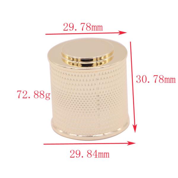 Casquillos de encargo compactos del perfume de Zamak, casquillo magnético para la botella de perfume