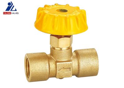 F X F Threaded Stop Valve Water Zinc Handle Nature Color 1.0MPa