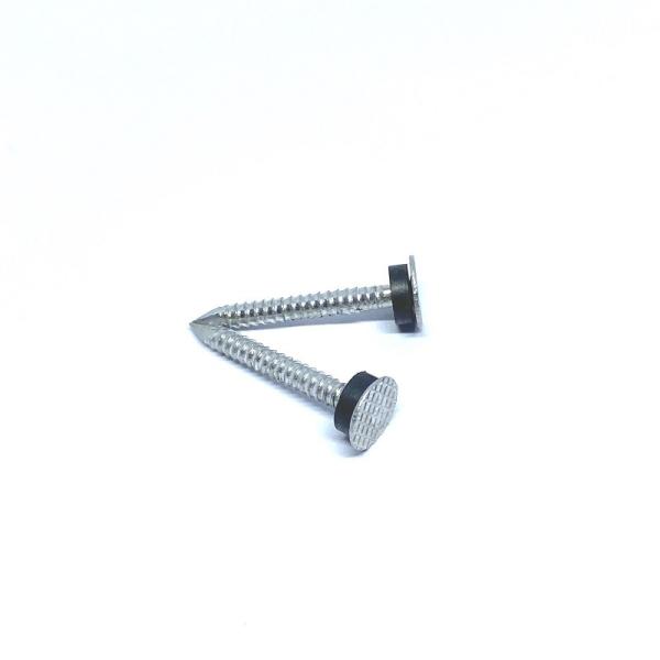 Cabeça lisa quadriculado Ring Shank Aluminium Roofing Nails 2,6 X 30MM