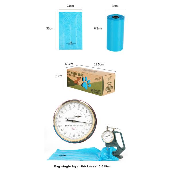 Biodegradable устранимая корма собаки 20um кладет экологически дружелюбное в мешки