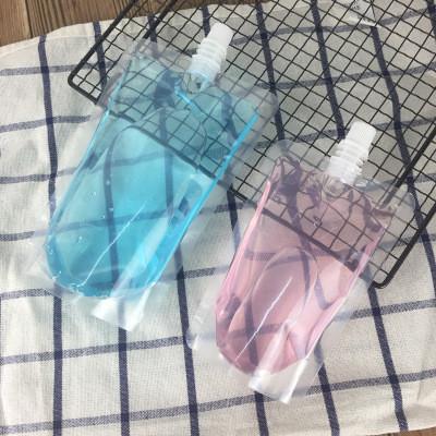 Waterproof Reusable Clear Liquid Juice Pouches Stand Up Spout Pouch Bag