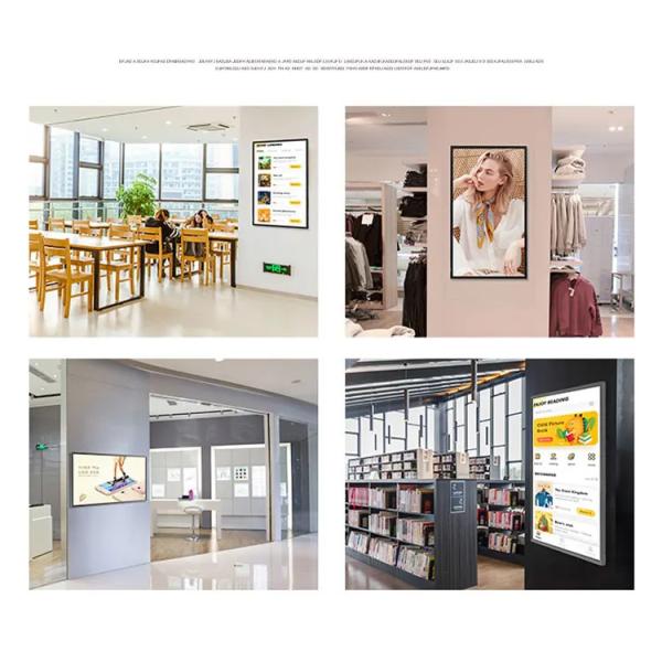 75-дюймовый настенный цифровой вывесок 3840*2160 с временем отклика 8 мс