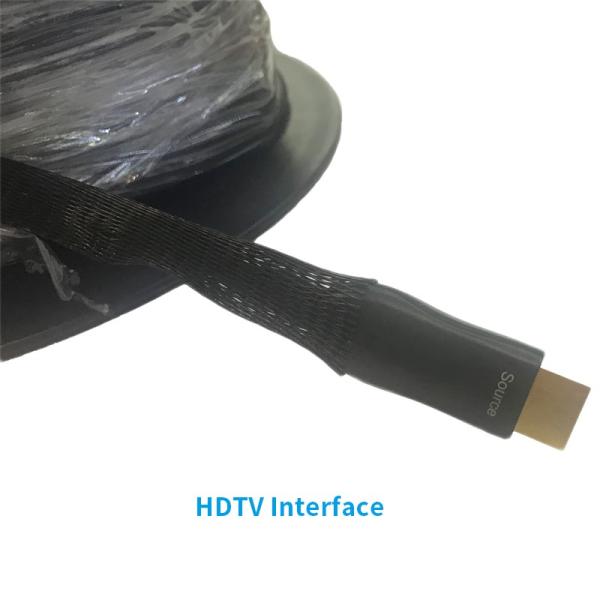 Video CCTV HDTV Optical Fiber Cable 50m 80m Non Shielded
