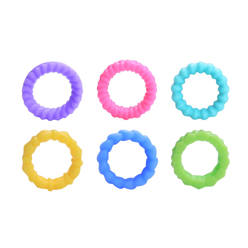 Factory Wholesale Unpack Sensory Ring, Soft Silicone Texture Children's Toy for