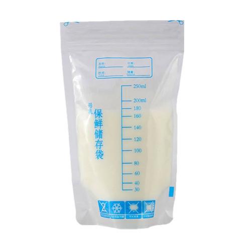 Breast Milk Storage Bags stand up Triple Zipper Plastic bag moisture proof