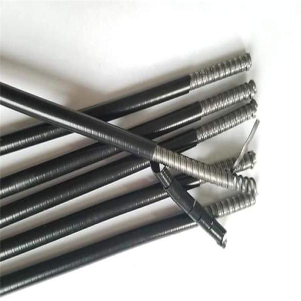 7mm Rubber Double Spiral Cable Outer Casing Steel Plastic Material