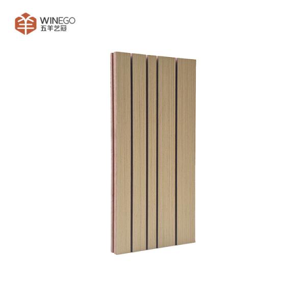 Eco-friendly and Stylish Grooved Acoustic Panel for Auditorium Church Theater