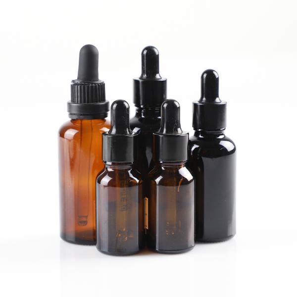 Бутылка стекла 30ml лосьона тонера капельницы сыворотки заботы кожи Амбер плеча выскальзывания