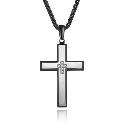 Marchandises en stock Croix en forme Pendants pour hommes Collier pour hommes Avec livraison rapide