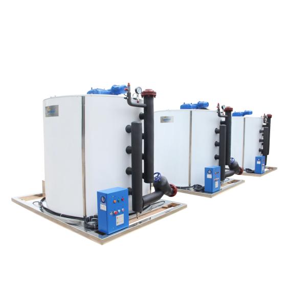 30 Ton Industrial Ice Maker Machine Ice Flaker Drum Evaporator For Supermarket