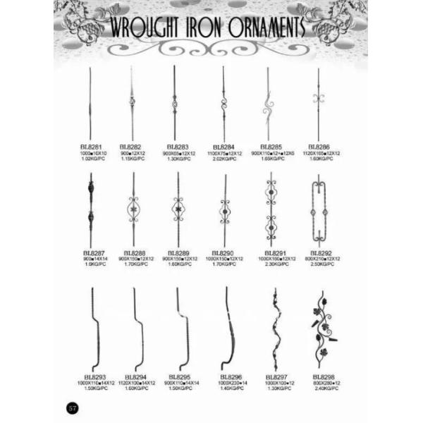 Нанесенное литое железо орнаментирует покрытие порошка для перил/поручней лестницы