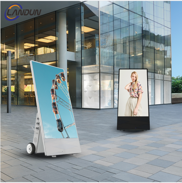 Киоск Signage цифров экрана касания батареи использующий энергию передвижной FHD LCD