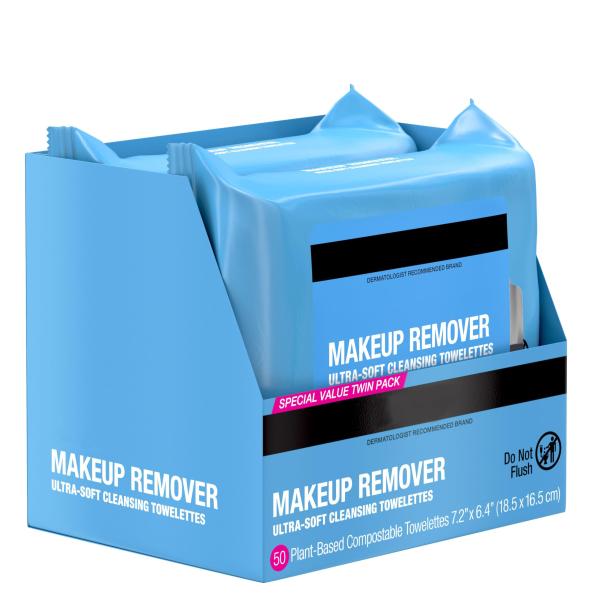 Ultra Soft Makeup Remover Wipes Plant Based Makeup Removing Pads OEM