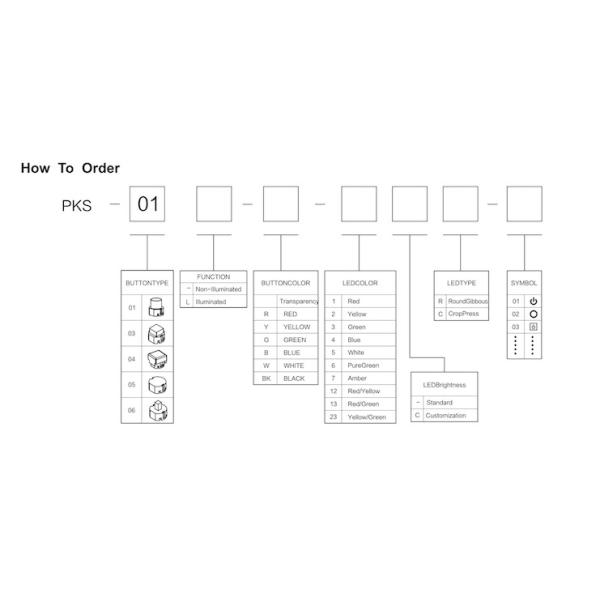 Long Life Illuminated Vertical Tact Switch