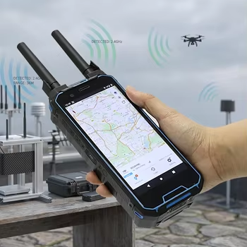 Handheld Drone Detector with UAV Spectrum Detection Protocol Analysis Remote ID