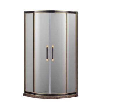 Square Bathroom Shower Cabins Black Acrylic ABS Tray Black Painted 1200X80X225cm