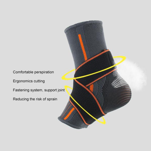 Outdoor exercise factory price thin fiber durable adjustable elastic ankle sleeve