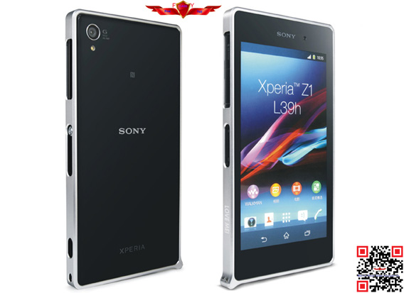 New Arrival Ultra Thin 0.7MM Aluminum Bumper For Sony Xperia Z1 Multi Color Gift Box Yes