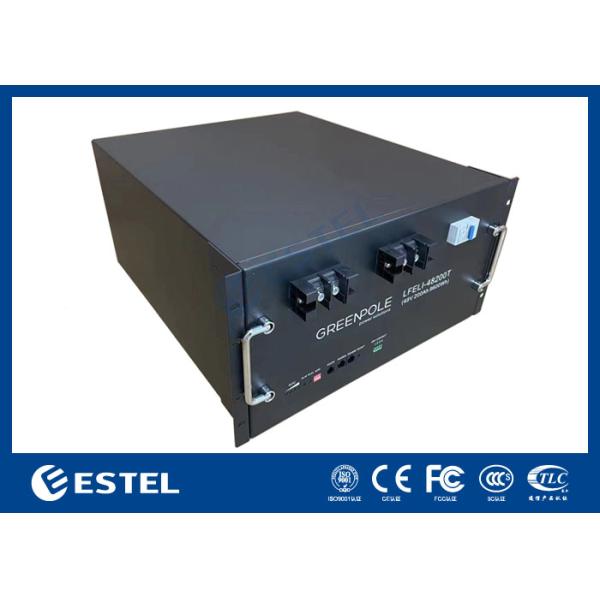 200Ah 48VDC Rack Mounted Lithium Iron Phosphate Battery For Telecom Outdoor Enclosure