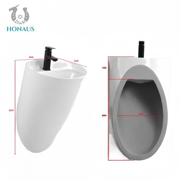 Art Design Bathroom Wall Hung Bain Strong Ceramic Round High Level Hotel White