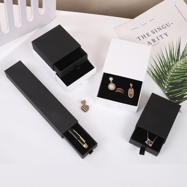 Others Custom Luxury Drawer Slider Cardboard Gift Jewelry Necklace Bracelet Ring Packaging Paper Box
