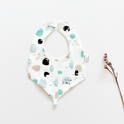 29cm*26cm Newborn Baby Bibs Super Absorbent With Adjustable Snap