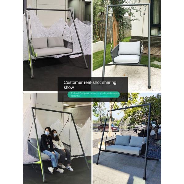 Patio 3 Person Metal Porch Swing