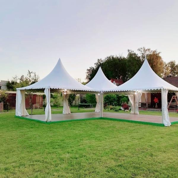 Aluminum Frame Waterproof Outdoor Pagoda Tent 12m Dia For Wedding Party Event